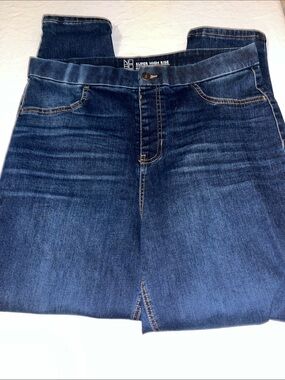 NOBO Super High Rise Dark Blue pull on Stretch Jeans